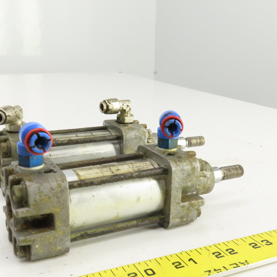 Mecman Ser 167 Double Acting Pneumatic Cylinder 25mm Stroke 32mm Bore Lot Of 4