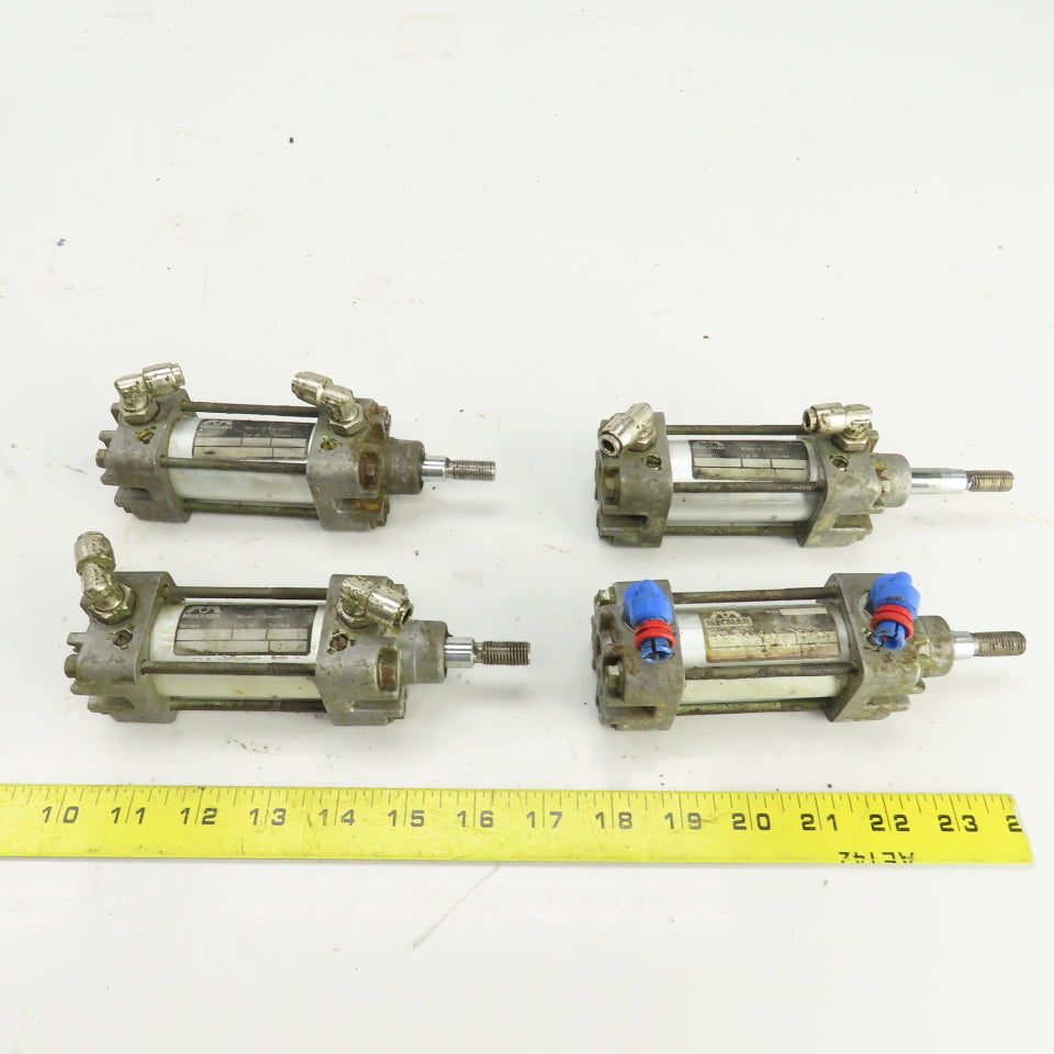 Mecman Ser 167 Double Acting Pneumatic Cylinder 25mm Stroke 32mm Bore Lot Of 4