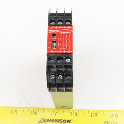 Banner EM-FD-7G4 2 Channel Safety Relay 250V AC/DC