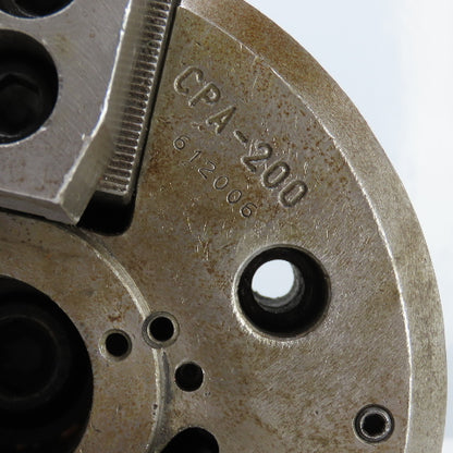 CPA-200 612600 8" Diameter 3 Jaw Draw Tube Actuated Power Chuck