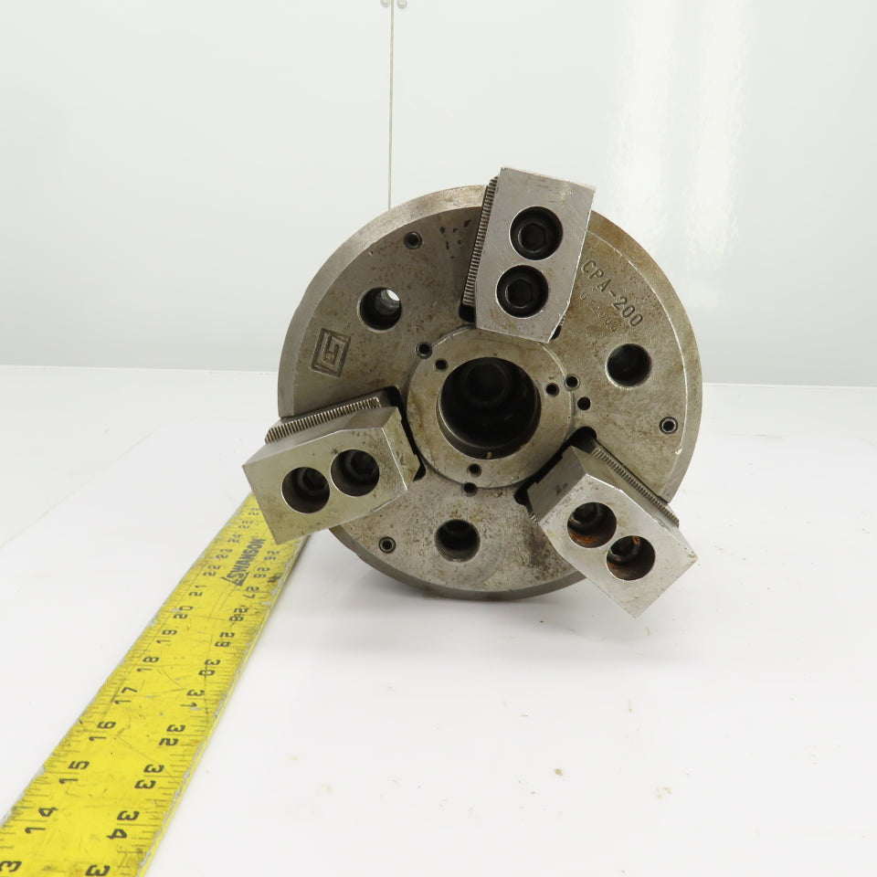 CPA-200 612600 8" Diameter 3 Jaw Draw Tube Actuated Power Chuck