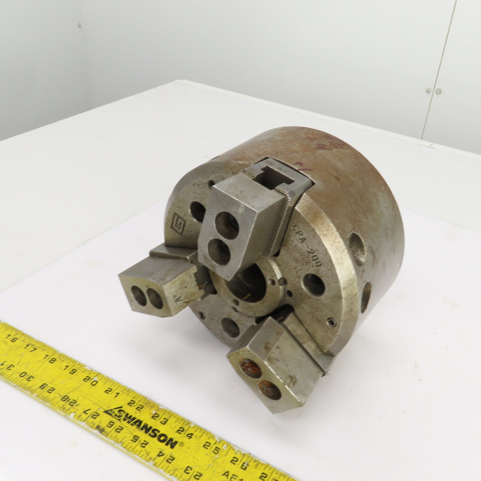 CPA-200 612600 8" Diameter 3 Jaw Draw Tube Actuated Power Chuck