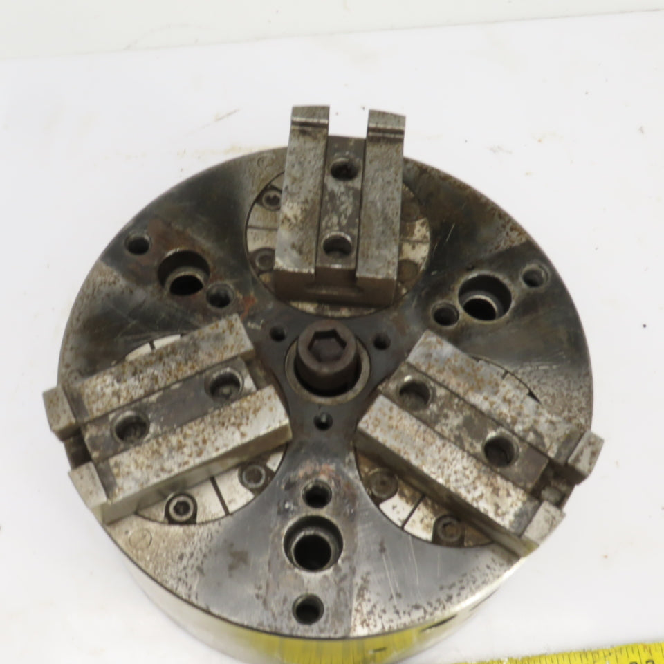 Forkardt E4210C 10" Diameter 3 Jaw Active Pulldown Power Chuck 10,000LBS Drawbar