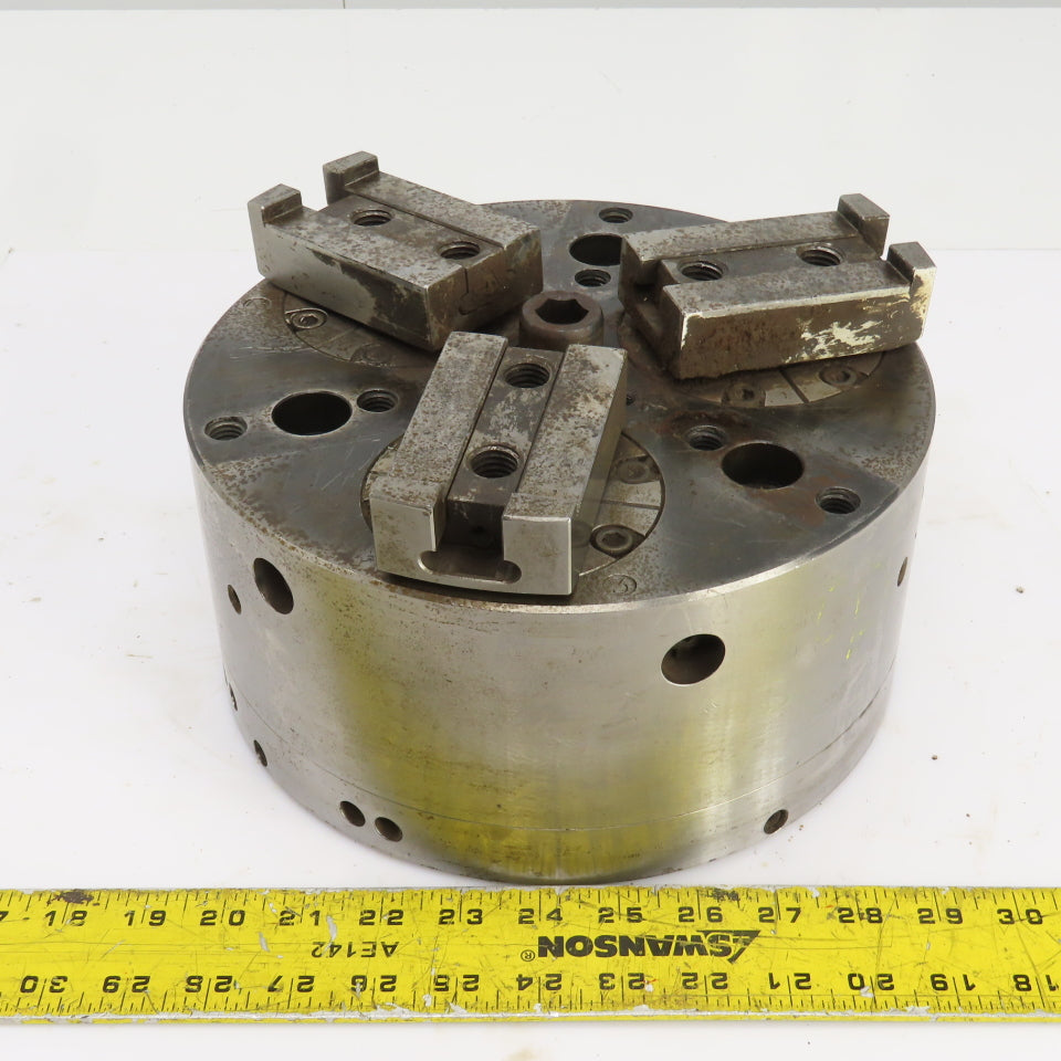 Forkardt E4210C 10" Diameter 3 Jaw Active Pulldown Power Chuck 10,000LBS Drawbar