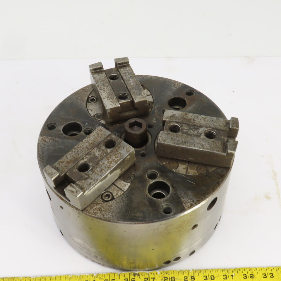Forkardt E4210C 10" Diameter 3 Jaw Active Pulldown Power Chuck 10,000LBS Drawbar