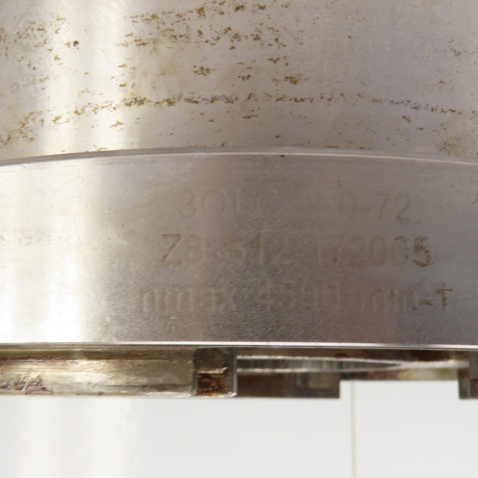 Forkardt Z8-S12-172005 10-1/8" OD Lathe Back Plate Adapter Hollow Power Chuck