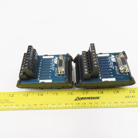 ASI IMHD15F 15 Position Serial Terminal Interface Module Lot Of 2