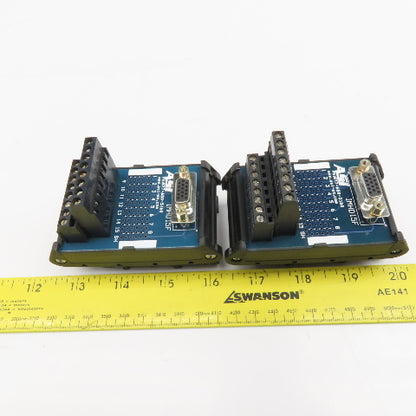 ASI IMHD15F 15 Position Serial Terminal Interface Module Lot Of 2