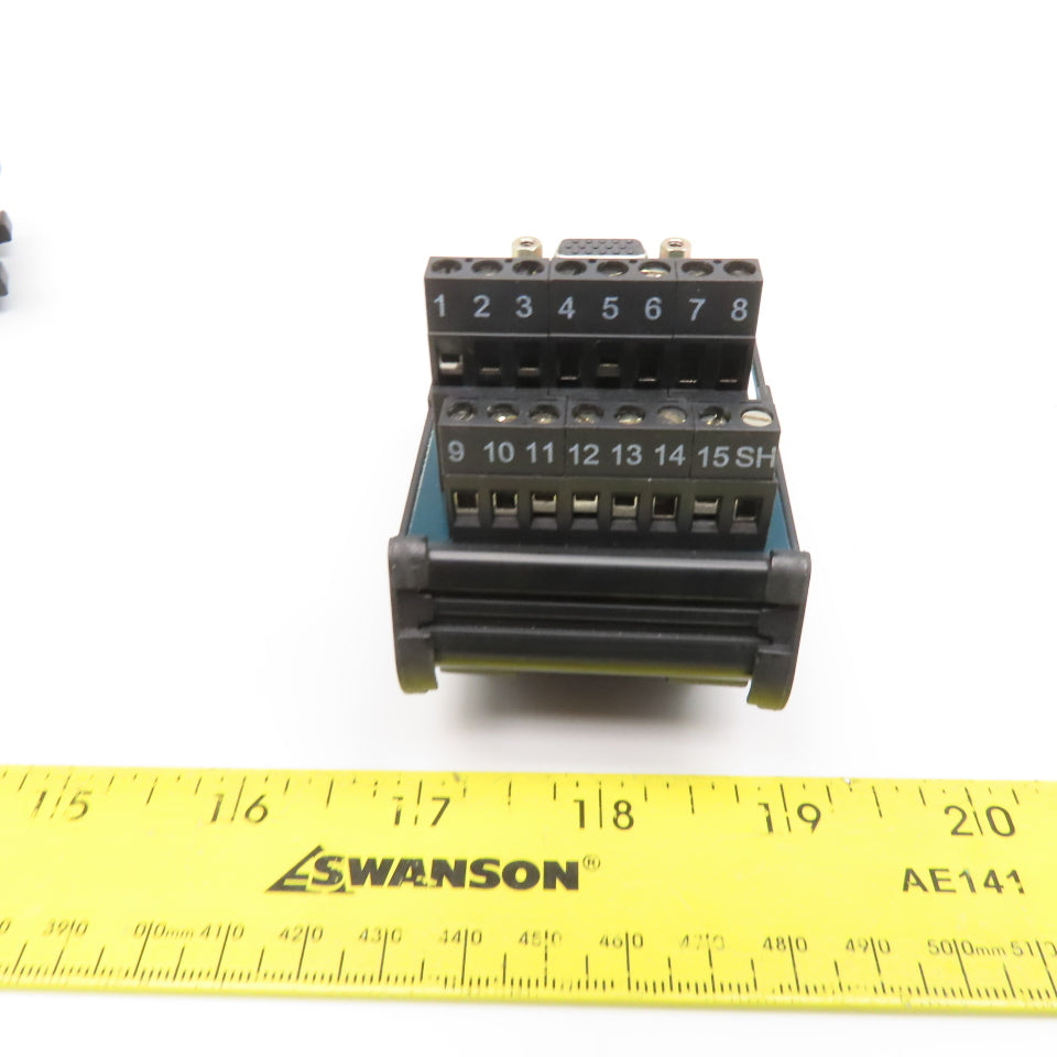 ASI IMHD15F 15 Position Serial Terminal Interface Module Lot Of 2