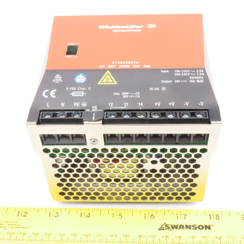 Weidmuller 8708680000 100-120VAC Input 24VDC Output Power Supply