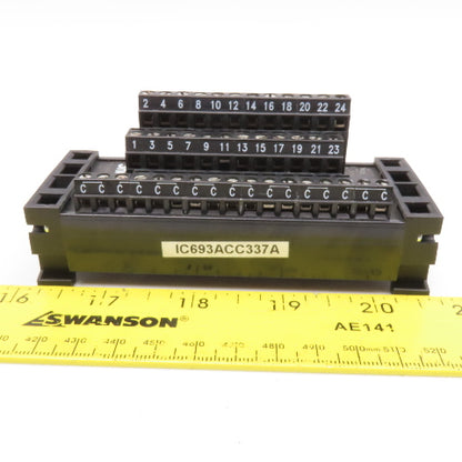 GE Fanuc IC693ACC337A 24 Male Flat Pin Sub-D Ribbon To Terminal Interface