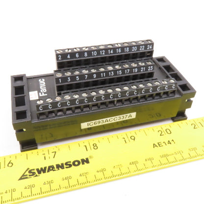GE Fanuc IC693ACC337A 24 Male Flat Pin Sub-D Ribbon To Terminal Interface