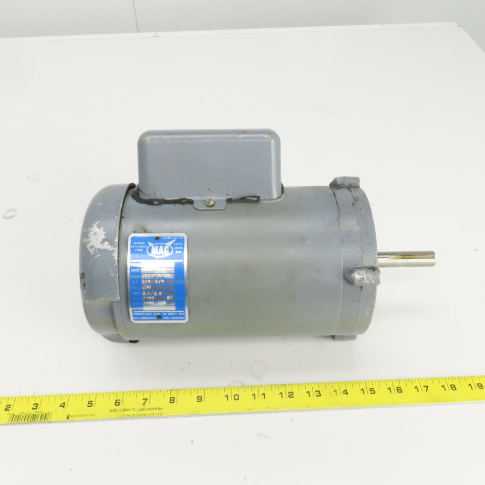 Motor Appliance 2 Speed 3/4HP AC Motor 3450/1725RPM 230V 2M24-56428 Frame