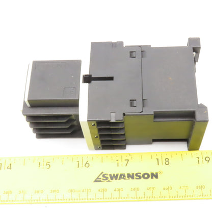 Siemens 3RT1316-1BB40 3RH1911-1FA31 Contactor 600V 3Ph 7.5Hp Max W/ Aux Contact