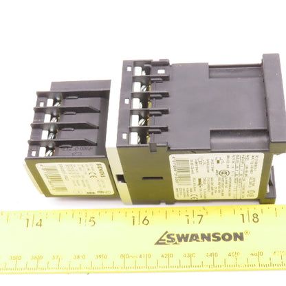Siemens 3RT1316-1BB40 3RH1911-1FA31 Contactor 600V 3Ph 7.5Hp Max W/ Aux Contact