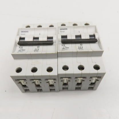 Siemens 5SX23 10A 16A 400V Fuse 3 Pole Lot Of 2