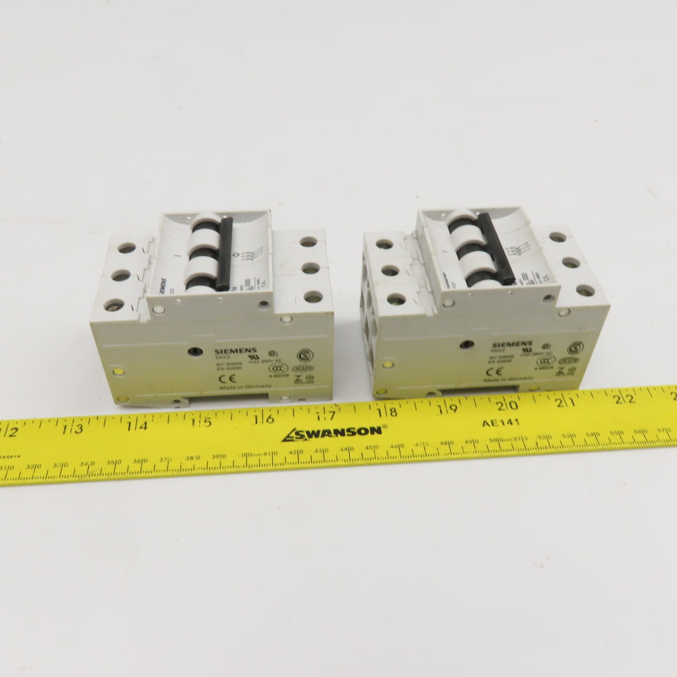 Siemens 5SX23 10A 16A 400V Fuse 3 Pole Lot Of 2