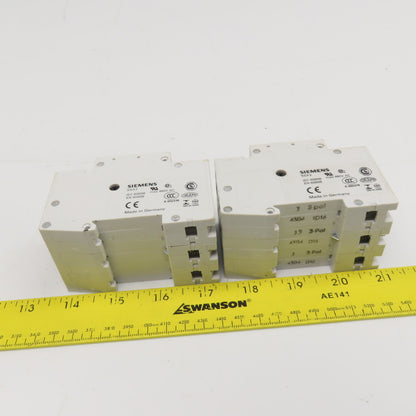 Siemens 5SX23 10A 16A 400V Fuse 3 Pole Lot Of 2