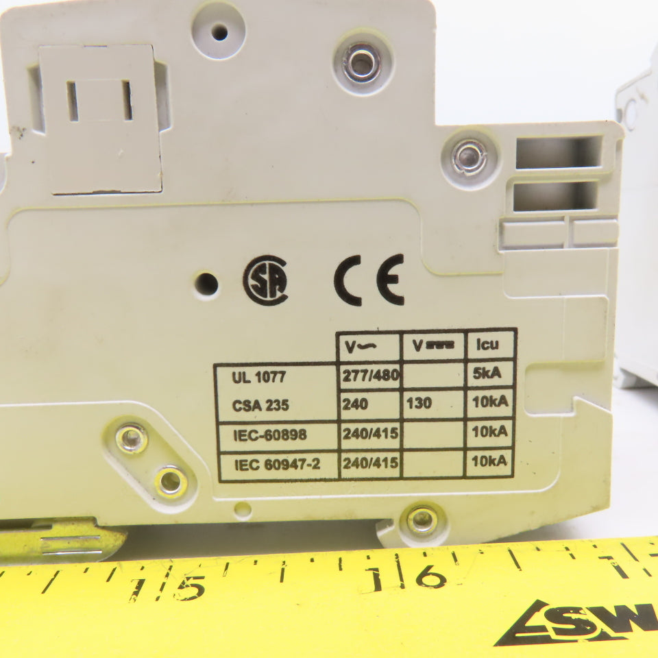 Cutler Hammer WMS3 WMS2 415VAC Misc. 2 & 3 Pole Breakers 16A, 6A, 10A Lot Of 5