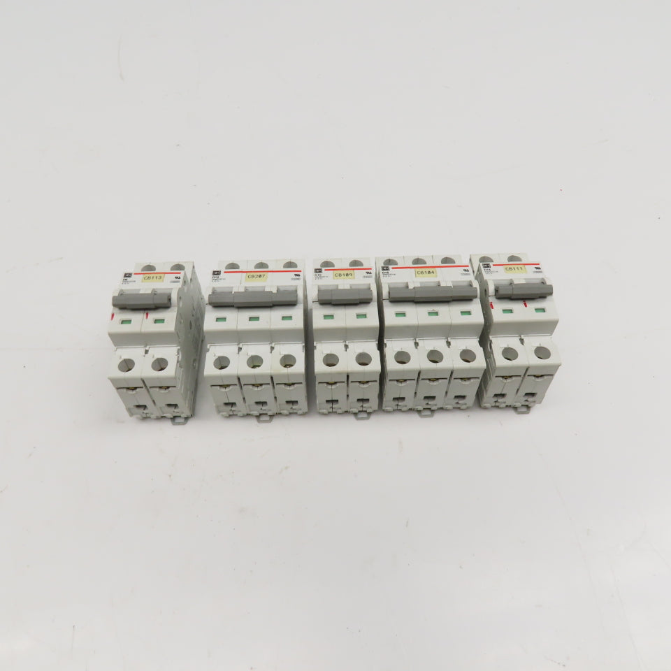 Cutler Hammer WMS3 WMS2 415VAC Misc. 2 & 3 Pole Breakers 16A, 6A, 10A Lot Of 5