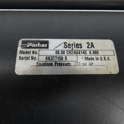Parker 06.00 CH2AUS14C 6.000 Ser 2A Double Acting Air Cylinder 6" Bore 6" Stroke