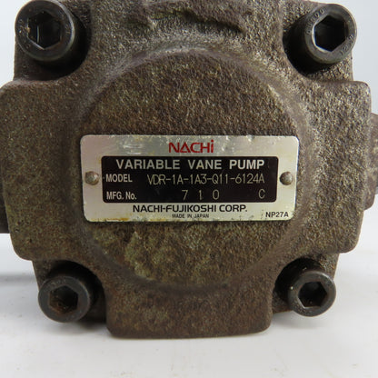 Nachi VDR-1A-1A3-Q11-6124A Variable Vane Pump 1800RPM 4.1 MPA 3/4" Shaft