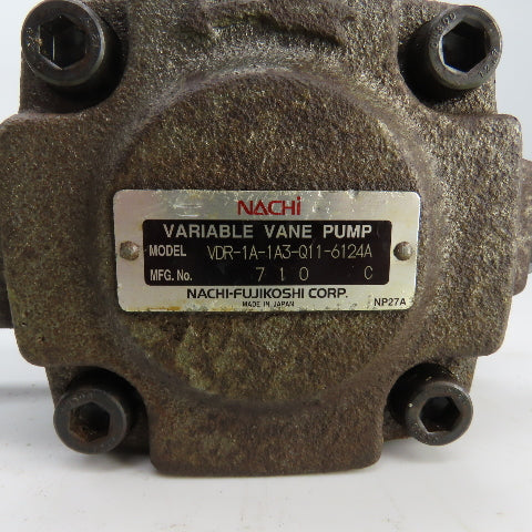 Nachi VDR-1A-1A3-Q11-6124A Variable Vane Pump 1800RPM 4.1 MPA 3/4" Shaft