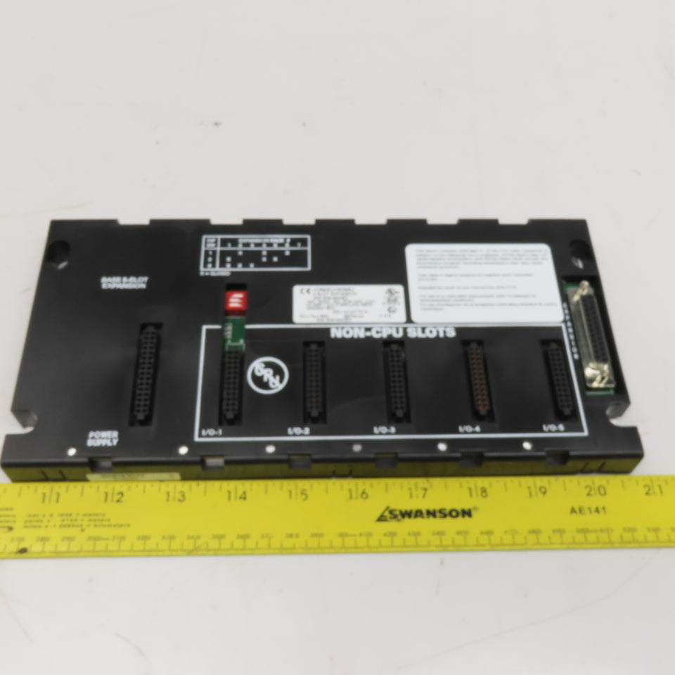 GE Fanuc IC693CHS398J 5 Slot PLC Chassis Expansion Rack EMI Enhanced