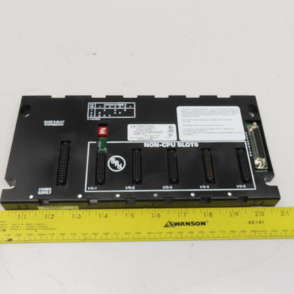 GE Fanuc IC693CHS398J 5 Slot PLC Chassis Expansion Rack EMI Enhanced