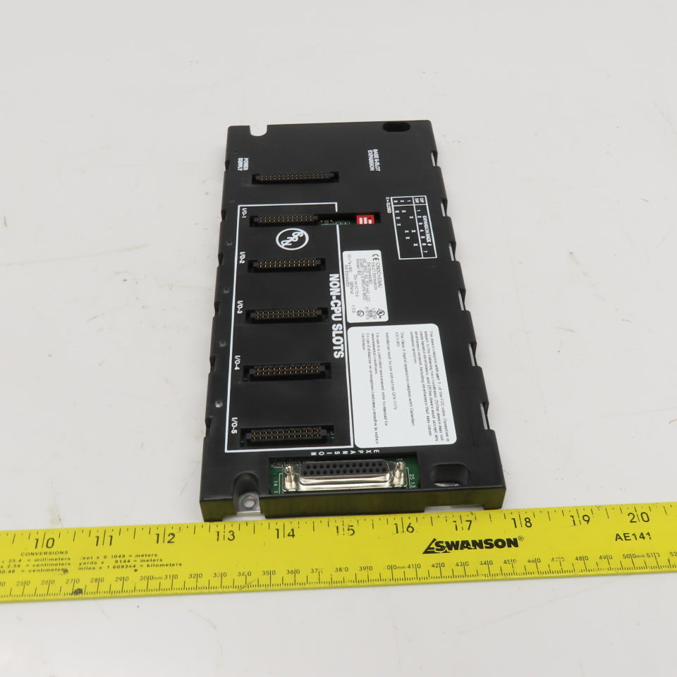 GE Fanuc IC693CHS398J 5 Slot PLC Chassis Expansion Rack EMI Enhanced