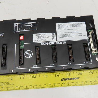 GE Fanuc IC693CHS398J 5 Slot PLC Chassis Expansion Rack EMI Enhanced
