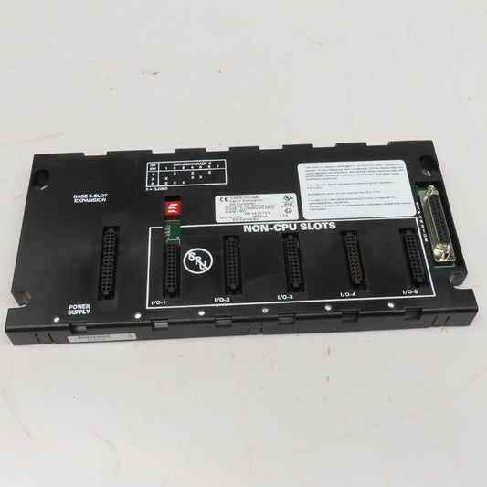 GE Fanuc IC693CHS398J 5 Slot PLC Chassis Expansion Rack EMI Enhanced