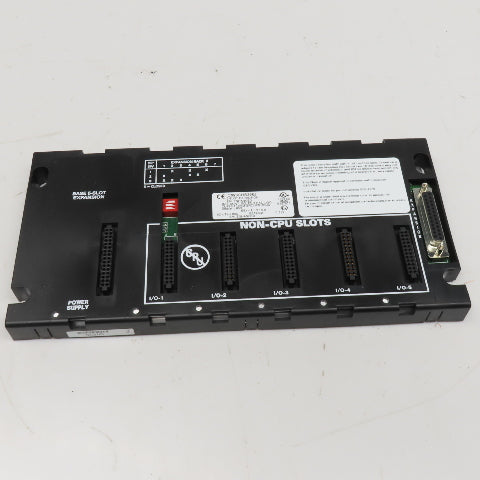GE Fanuc IC693CHS398J 5 Slot PLC Chassis Expansion Rack EMI Enhanced