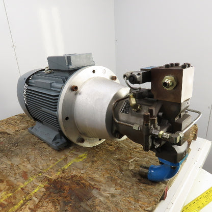 VEM K11R-200-L4-TWS 36kW AC Motor 480V W/Brueninghaus Hydraulic Pump 176 L/min