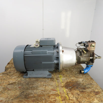 VEM K11R-200-L4-TWS 36kW AC Motor 480V W/Brueninghaus Hydraulic Pump 176 L/min