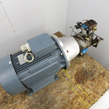 VEM K11R-200-L4-TWS 36kW AC Motor 480V W/Brueninghaus Hydraulic Pump 176 L/min