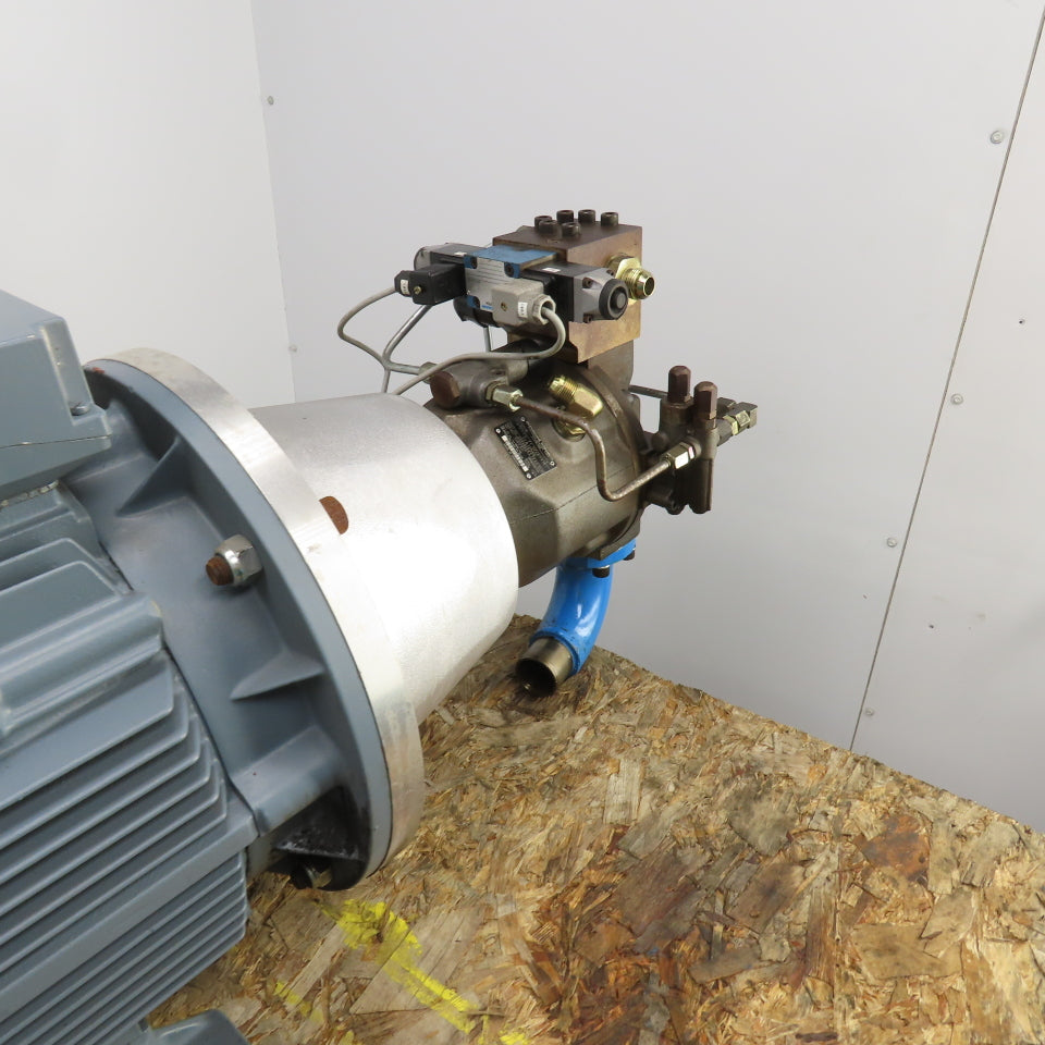 VEM K11R-200-L4-TWS 36kW AC Motor 480V W/Brueninghaus Hydraulic Pump 176 L/min