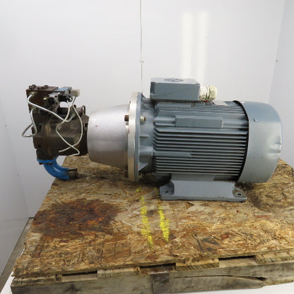 VEM K11R-200-L4-TWS 36kW AC Motor 480V W/Brueninghaus Hydraulic Pump 176 L/min