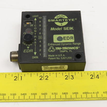 Tri-Tronics Model SEIK Smarteye Mark II Fiber Optic Optical Block 12-24VDC