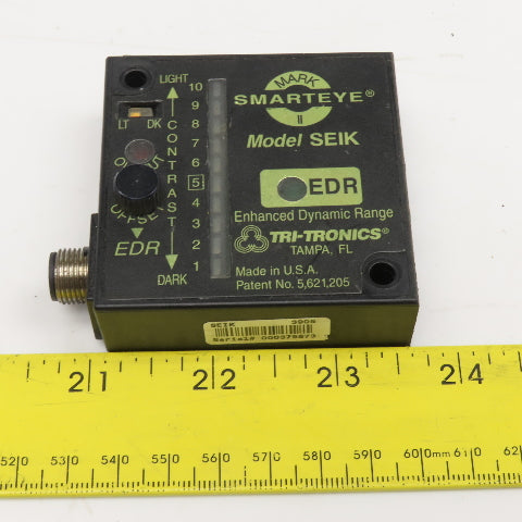 Tri-Tronics Model SEIK Smarteye Mark II Fiber Optic Optical Block 12-24VDC