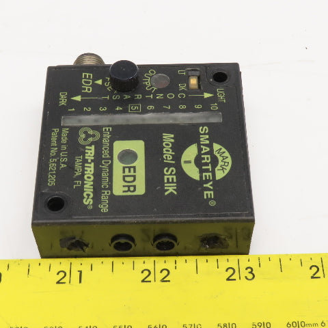 Tri-Tronics Model SEIK Smarteye Mark II Fiber Optic Optical Block 12-24VDC