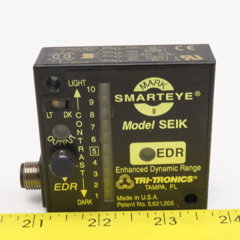 Tri-Tronics Model SEIK Smarteye Mark II Fiber Optic Optical Block 12-24VDC
