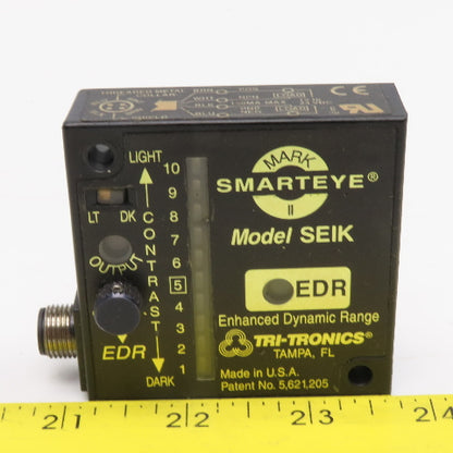 Tri-Tronics Model SEIK Smarteye Mark II Fiber Optic Optical Block 12-24VDC