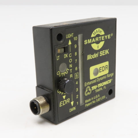 Tri-Tronics Model SEIK Smarteye Mark II Fiber Optic Optical Block 12-24VDC