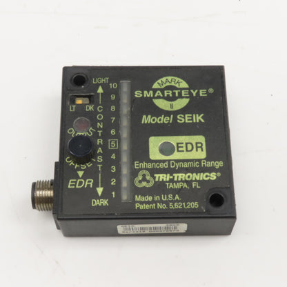 Tri-Tronics Model SEIK Smarteye Mark II Fiber Optic Optical Block 12-24VDC