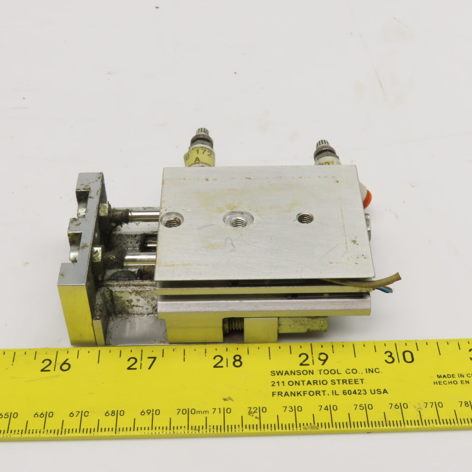 Festo SLT-10-20-P-A 10mm Bore 20mm Stroke Mini Air Slide Plate Guided Cylinder