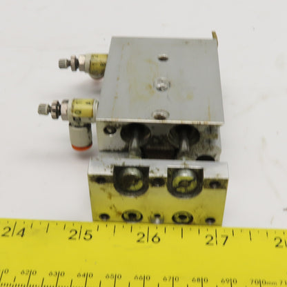 Festo SLT-10-20-P-A 10mm Bore 20mm Stroke Mini Air Slide Plate Guided Cylinder