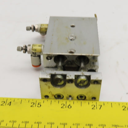 Festo SLT-10-20-P-A 10mm Bore 20mm Stroke Mini Air Slide Plate Guided Cylinder