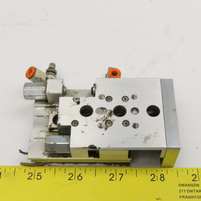 Festo SLT-10-20-P-A 10mm Bore 20mm Stroke Mini Air Slide Plate Guided Cylinder