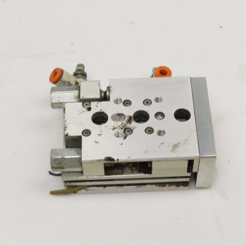 Festo SLT-10-20-P-A 10mm Bore 20mm Stroke Mini Air Slide Plate Guided Cylinder